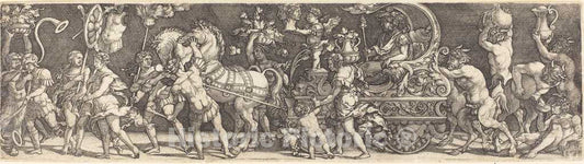 Art Print : The Triumph of Bacchus, 1528 - Vintage Wall Art