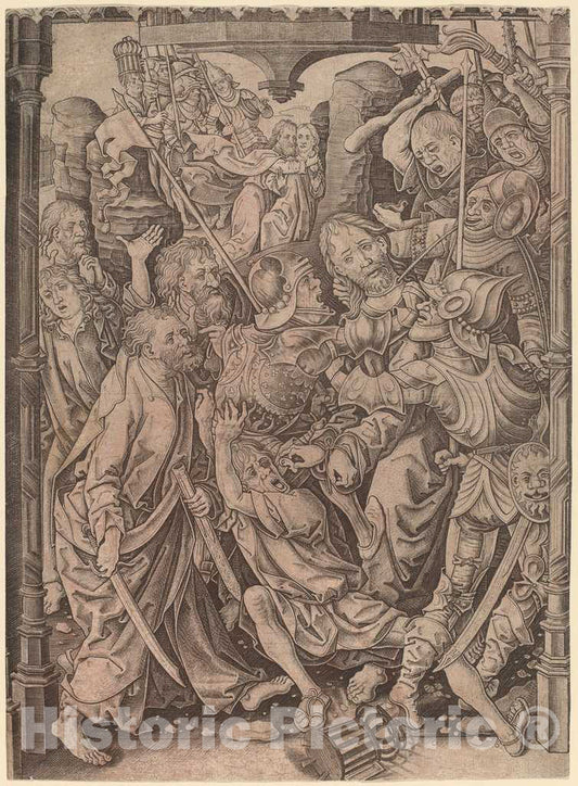 Art Print : The Betrayal of Christ, c. 1485 - Vintage Wall Art