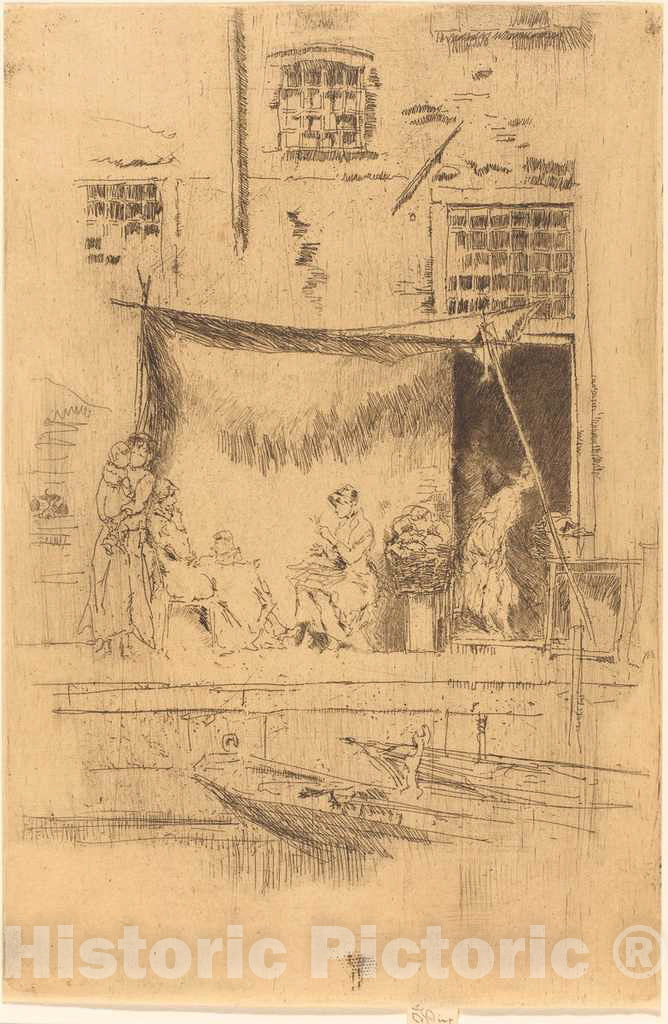 Art Print : James McNeill Whistler, Fruit-Stall, 1880 - Vintage Wall Art