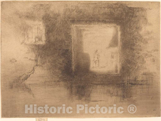 Art Print : James McNeill Whistler, Nocturne: Furnace, 1880 - Vintage Wall Art