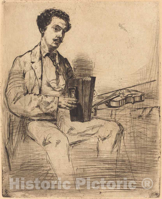 Art Print : James McNeill Whistler, Ross Winans, 1861 - Vintage Wall Art