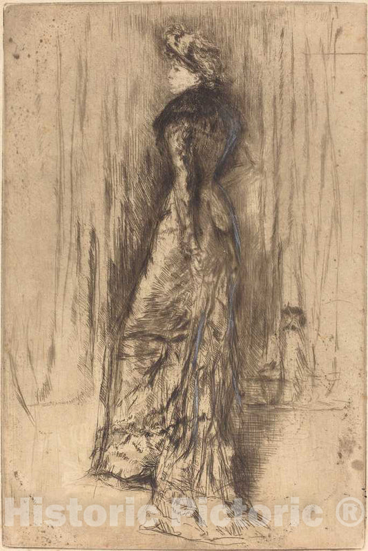 Art Print : James McNeill Whistler, Maud, Standing, c. 1873 - Vintage Wall Art
