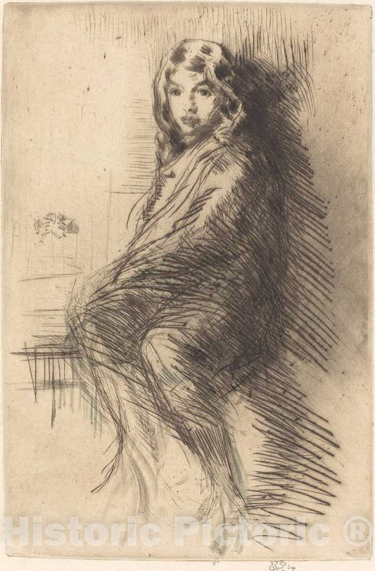 Art Print : James McNeill Whistler, The Boy, c.1874 - Vintage Wall Art