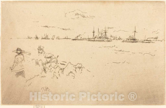 Art Print : James McNeill Whistler, Monitors, 1887 - Vintage Wall Art