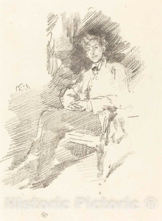 Art Print : James McNeill Whistler, Walter Sickert, 1895 - Vintage Wall Art
