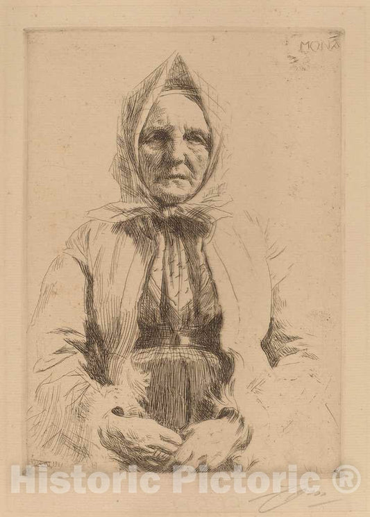 Art Print : Anders Zorn, Mona, 1911 - Vintage Wall Art