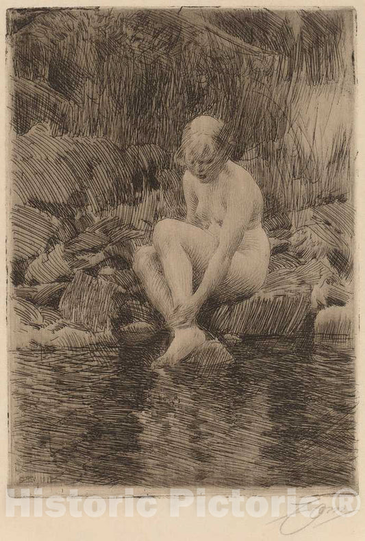 Art Print : Anders Zorn, Dagmar, 1912 - Vintage Wall Art