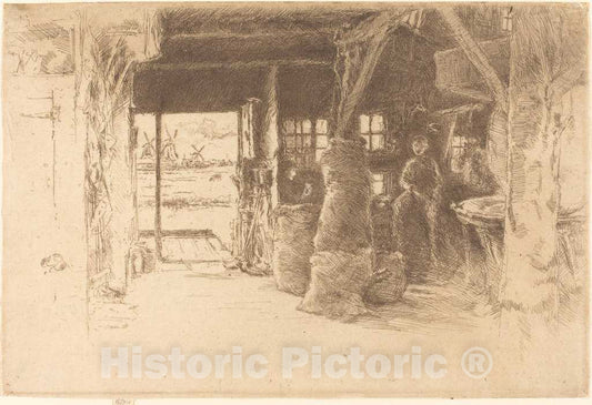 Art Print : James McNeill Whistler, The Mill, 1889 - Vintage Wall Art