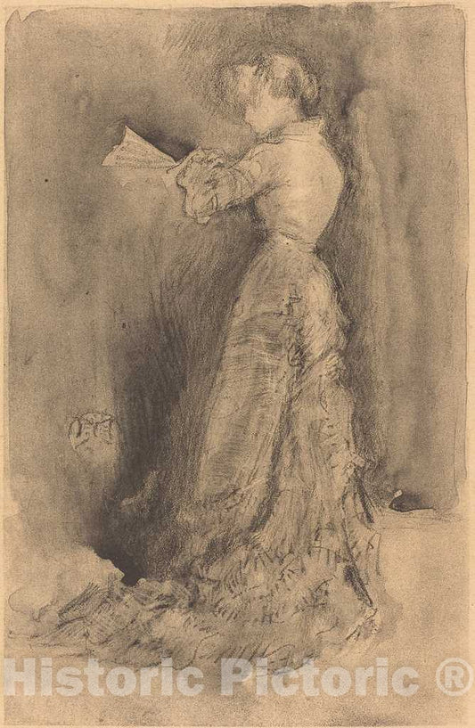 Art Print : James McNeill Whistler, The Toilet, 1878 - Vintage Wall Art