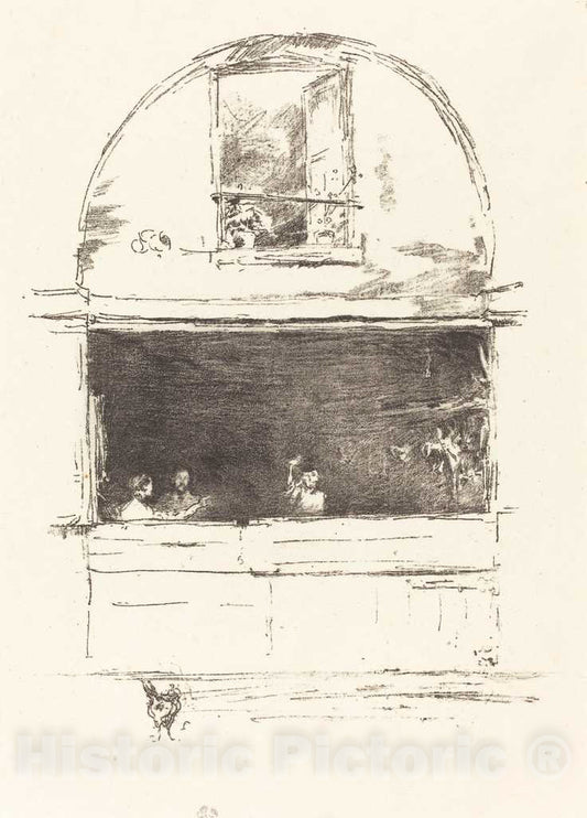 Art Print : James McNeill Whistler, The Forge, Passage du Dragon, 1894 - Vintage Wall Art