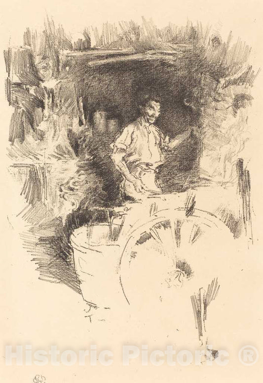 Art Print : James McNeill Whistler, The Blacksmith, c.1896 - Vintage Wall Art