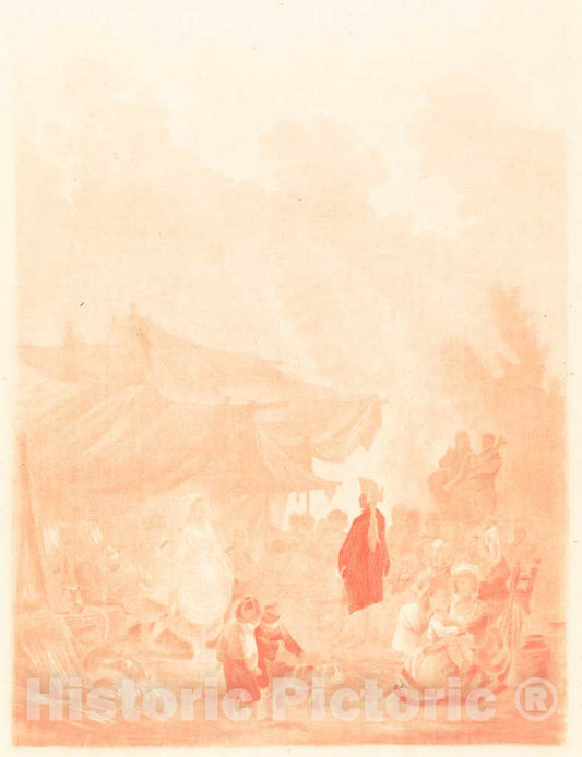 Art Print : Descourtis After Nicolas Taunay, Noce de Village (Village Wedding), 1785 - Vintage Wall Art