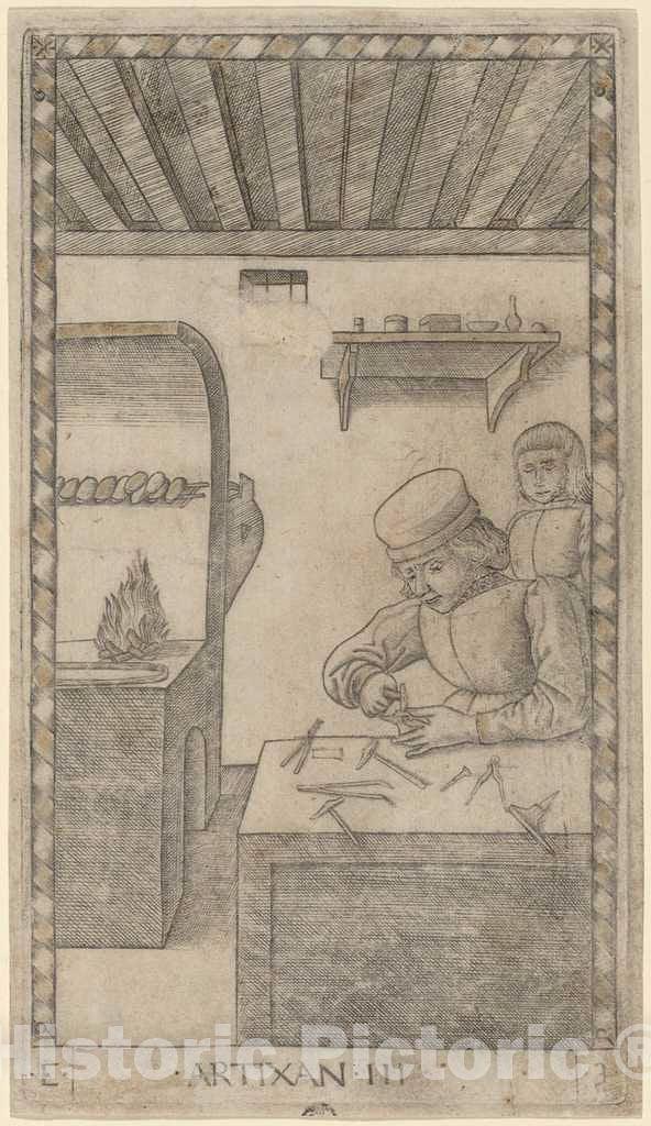 Art Print : Artixan (Artisan), c. 1465 - Vintage Wall Art