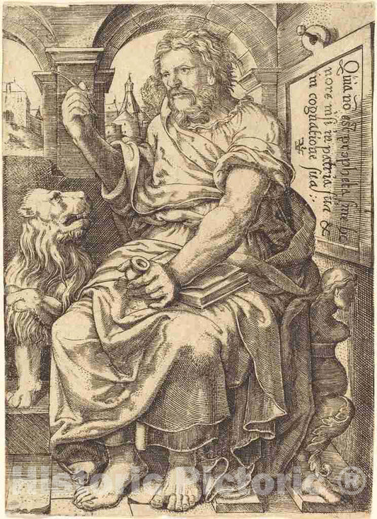 Art Print : Johann Ladenspelder, Saint Mark - Vintage Wall Art