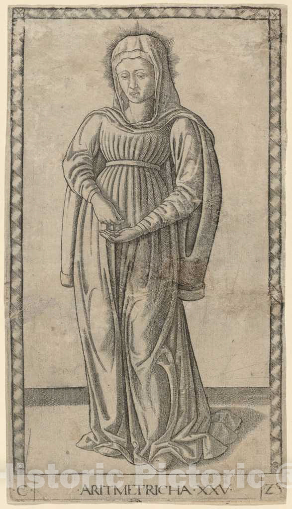 Art Print : Aritmetricha (Arithmetic), c. 1465 - Vintage Wall Art