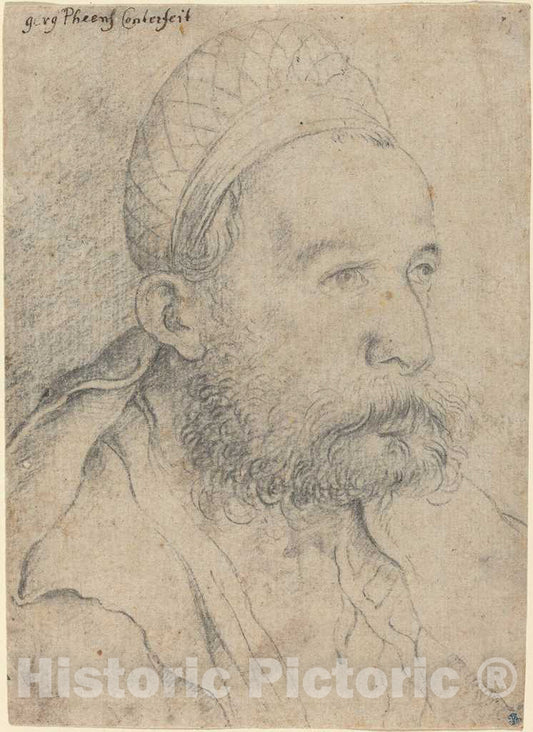 Art Print : Leonhard Beck, Portrait of a Man, c. 1515 - Vintage Wall Art