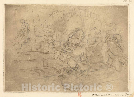 Art Print : Auguste LepÃ¨re, Departure for Greenwich (Depart Pour Greenwich), 1891 - Vintage Wall Art