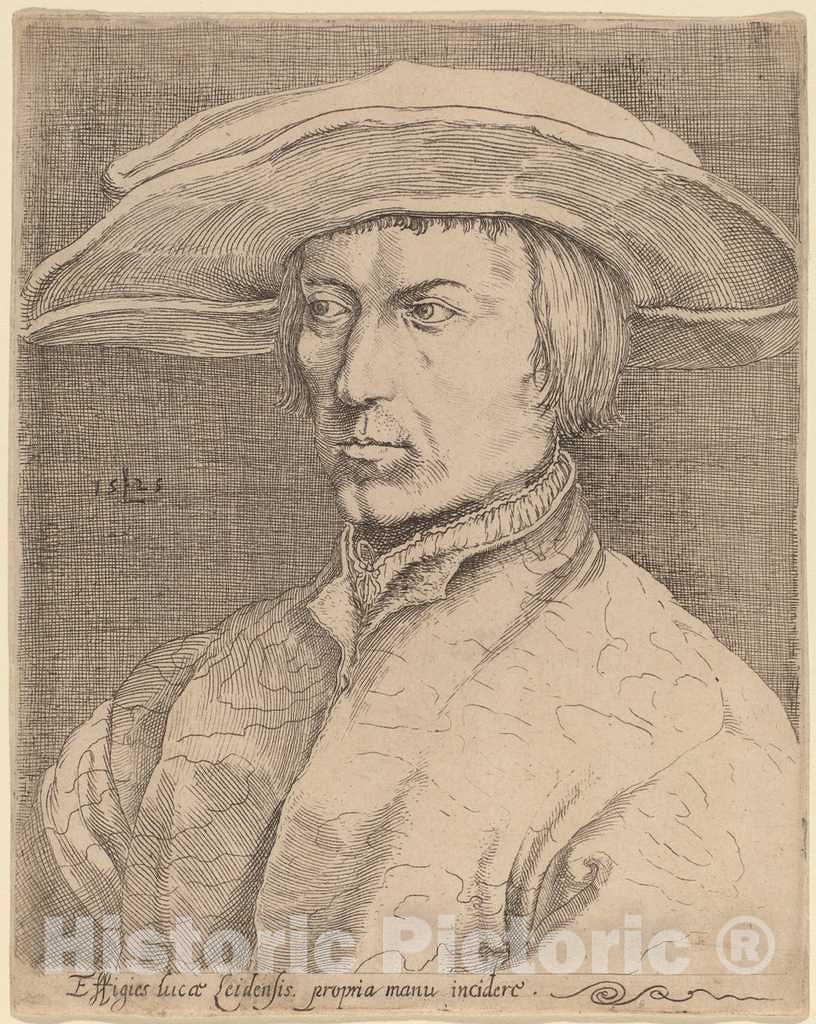 Art Print : Leyden After Albrecht DÃ¼rer, Self-Portrait, 1525 - Vintage Wall Art