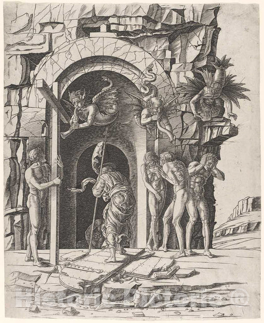 Art Print : Mantegna or Andrea, Descent into Limbo, c.1478 - Vintage Wall Art