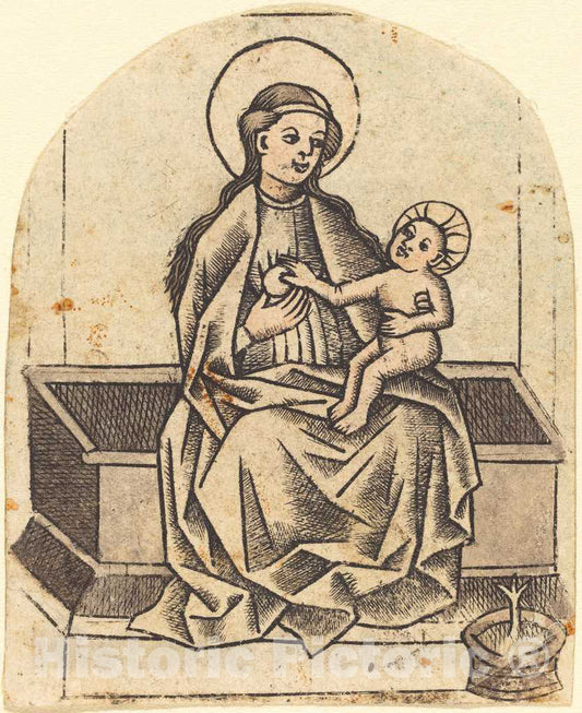 Art Print : Madonna and Child, c. 1460 - Vintage Wall Art