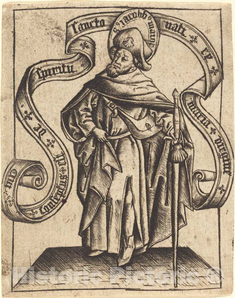 Art Print : Saint James The Greater, c. 1465 - Vintage Wall Art