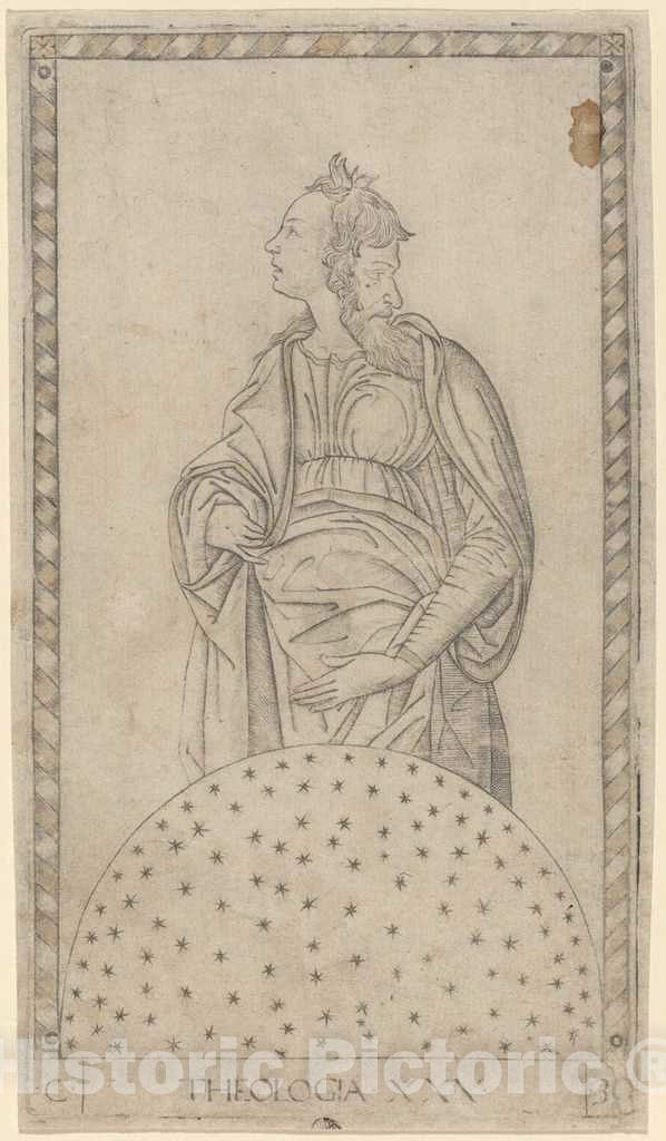 Art Print : Theologia (Theology), c. 1465 - Vintage Wall Art