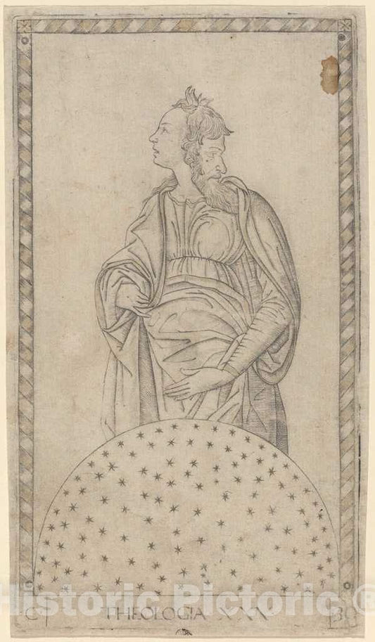 Art Print : Theologia (Theology), c. 1465 - Vintage Wall Art