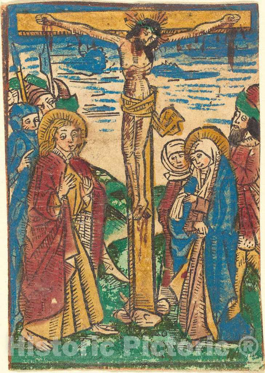 Art Print : The Crucifixion, c. 1490 - Vintage Wall Art