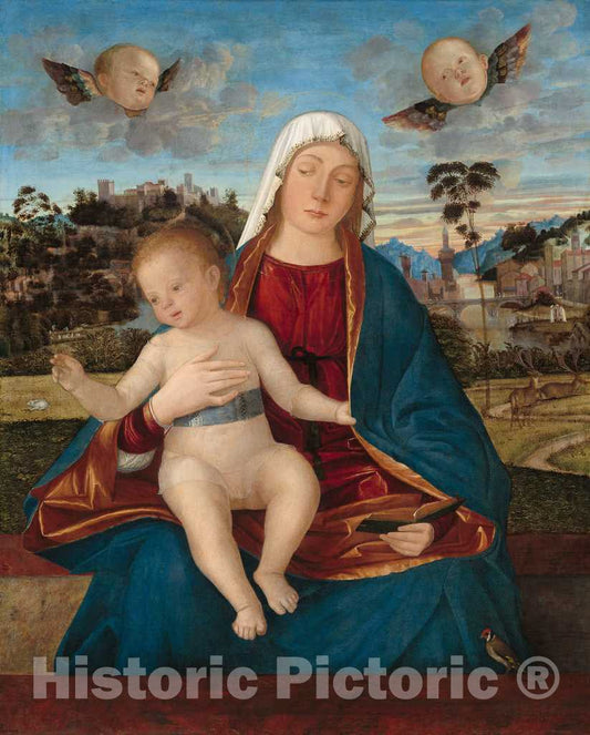 Art Print : Vittore Carpaccio, Madonna and Child, c.1508 - Vintage Wall Art