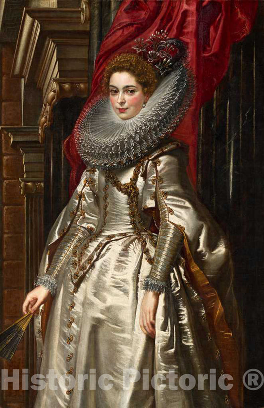 Art Print : Sir Peter Paul Rubens, Marchesa Brigida Spinola Doria, 1606 - Vintage Wall Art
