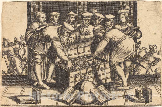 Art Print : Andreas Bretschneider III, Exempel und Lehr Jetziger Welt Lauf, 1622 - Vintage Wall Art