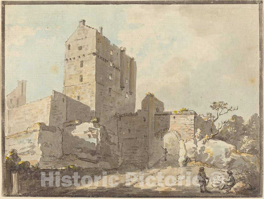 Art Print : Sandby, Roslin Castle, in or After 1780 - Vintage Wall Art