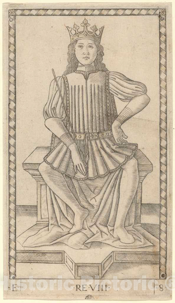 Art Print : Re (King), c. 1465 - Vintage Wall Art