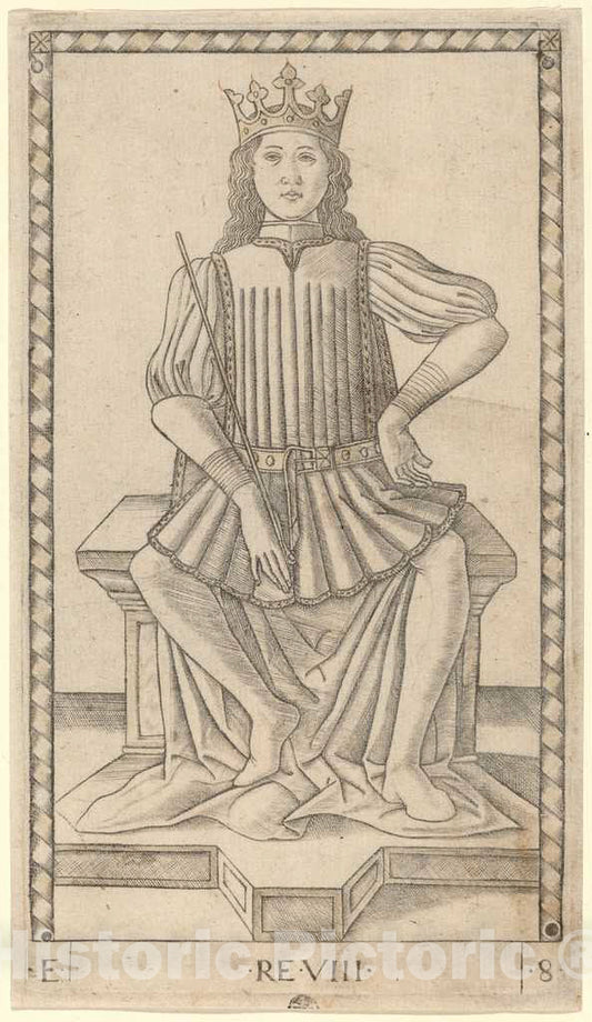 Art Print : Re (King), c. 1465 - Vintage Wall Art