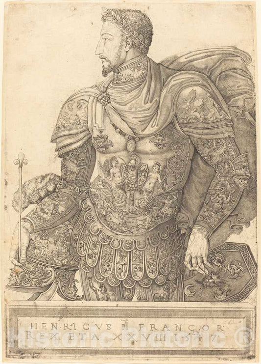 Art Print : NicolÃ² Della Casa, Henry II of France, 1547 - Vintage Wall Art