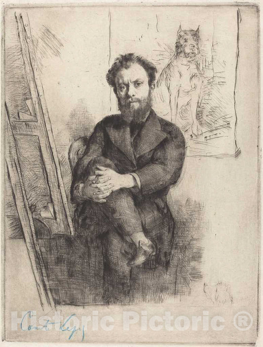 Art Print : Marcellin-Gilbert Desboutin, Comte Lepic, 1876 - Vintage Wall Art