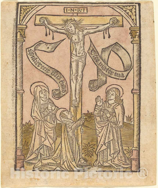 Art Print : The Crucifixion, c. 1500 - Vintage Wall Art