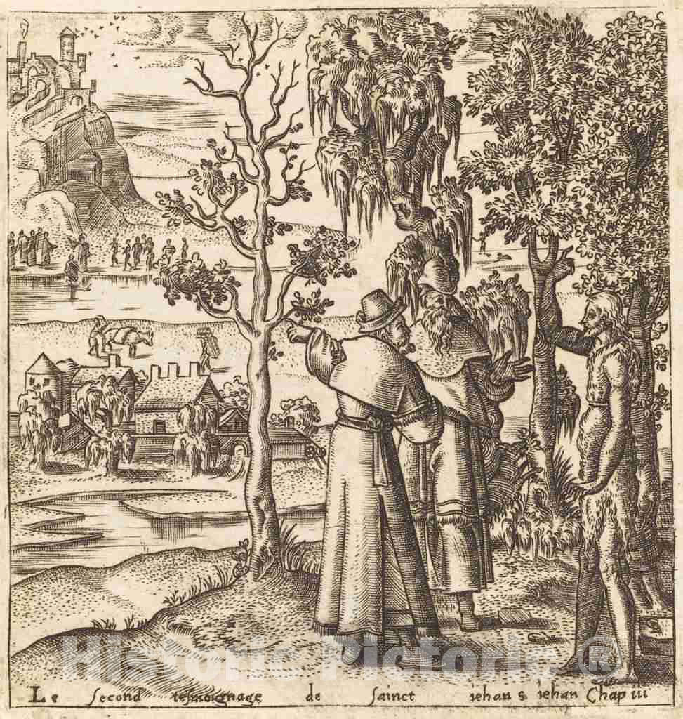Art Print : LÃ©onard Gaultier, The Testimony of John, c.1578 - Vintage Wall Art