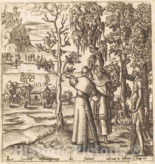 Art Print : LÃ©onard Gaultier, The Testimony of John, c.1578 - Vintage Wall Art