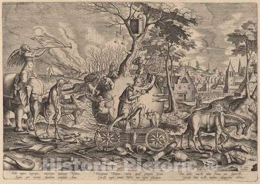 Art Print : Galle After Bruegel The Elder, The Triumph of Time, 1574 - Vintage Wall Art