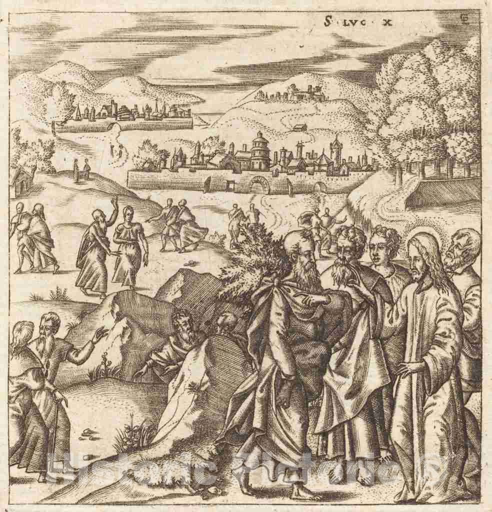 Art Print : LÃ©onard Gaultier, The Mission of The Seventy, c.1578 - Vintage Wall Art