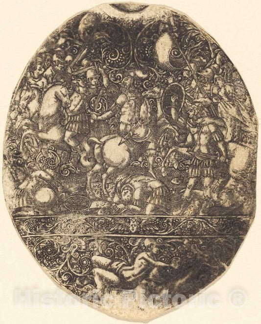 Art Print : Antoine Jacquard, Seige of Troy - Vintage Wall Art