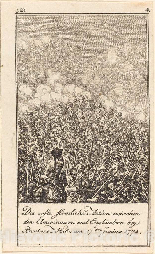 Art Print : Daniel Nikolaus Chodowiecki, The History of The United States, c.1784 - Vintage Wall Art