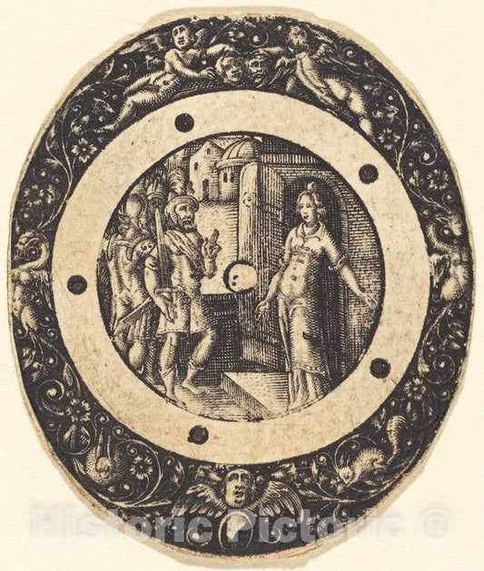 Art Print : Antoine Jacquard, Lucretia? - Vintage Wall Art