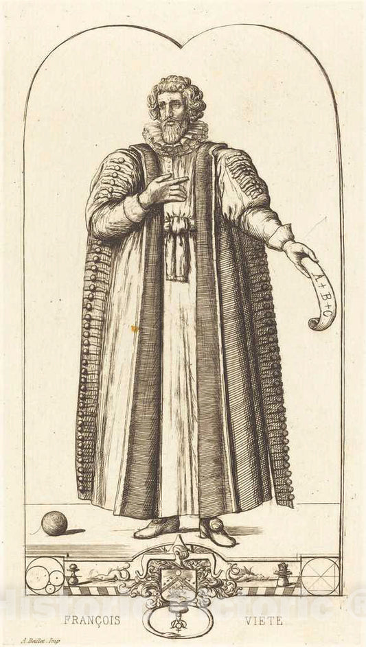 Art Print : Meryon After Jean Rabel, FranÃ§ois ViÃ¨te, 1861 - Vintage Wall Art
