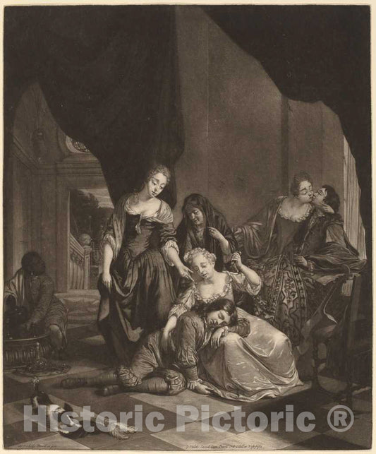 Art Print : Nicolaas Verkolje, The Sleeping Boy - Vintage Wall Art