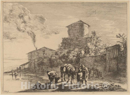 Art Print : Jan Both, The Hinny Drover, via Appia - Vintage Wall Art
