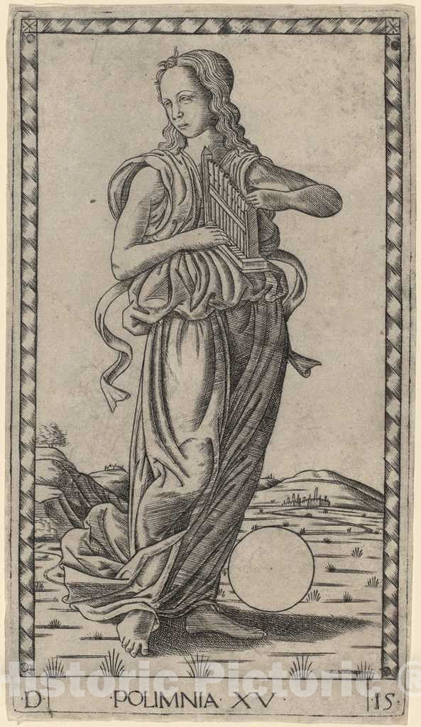 Art Print : Polimnia (Polyhymnia), c. 1465 - Vintage Wall Art
