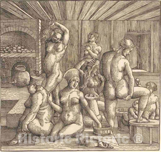 Art Print : Albrecht DÃ¼rer, Women's Bath, c.1508 - Vintage Wall Art