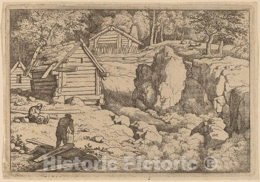 Art Print : Allart Van Everdingen, The Carpenter, c.1651 - Vintage Wall Art
